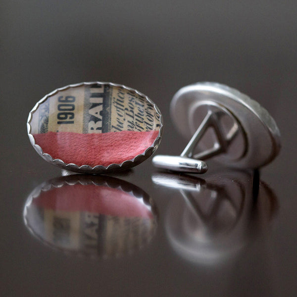 Red Tape Cuff Links