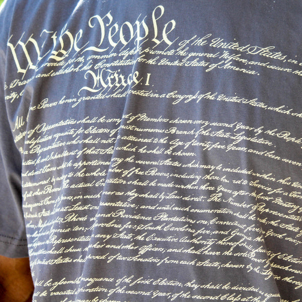 We The People US Flag American Pride Patriotic T-Shirt | 100% Cotton Jersey Crew Neck Short Sleeve Men's Tee