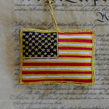 God Bless America Flag Ornament