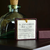 Declaration of Independence Tile Ornament