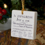 Declaration of Independence Tile Ornament