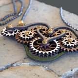 Winged Gear Pendant