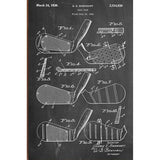 Golf Club Canvas Patent Print
