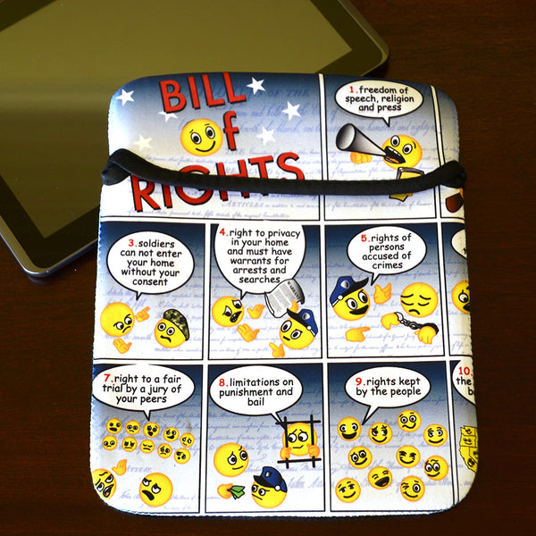 Bill of Rights Emoji IPad Sleeve