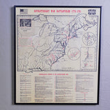 Parchment Revolutionary War Map 1775-1781