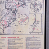 Parchment Revolutionary War Map 1775-1781