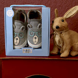 Brainy Bear Gray Baby Shoes