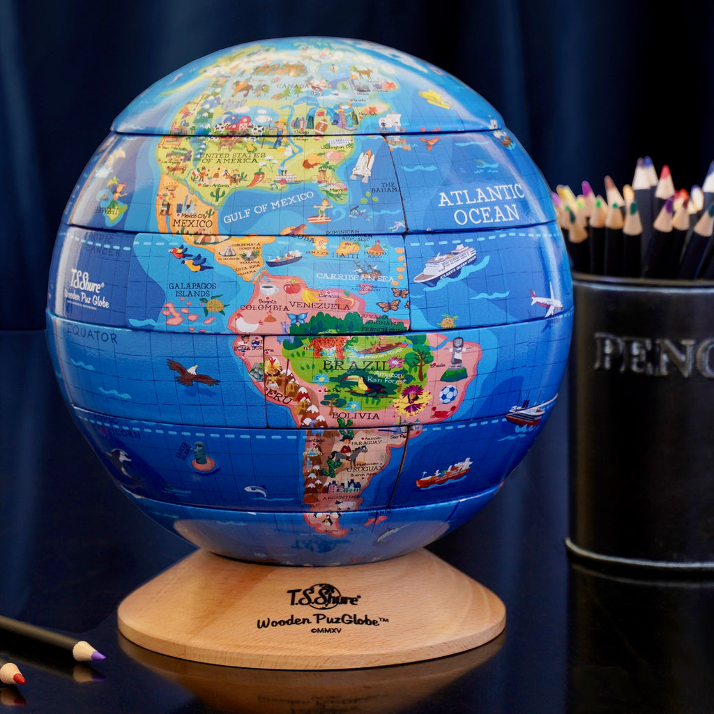 3D Wooden Earth Puzzle