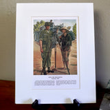 Into the Provinces, 1965 Vietnam War Matted Print