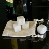 White Jade Whisky Stones Set