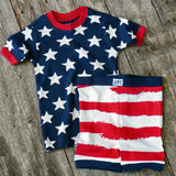 Stars and Stripes Patriotic Toddler Pajamas