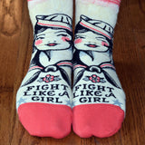 Fight Like a Girl Ankle Socks