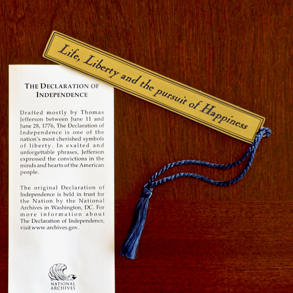 We hold these truths - July 4, 1776” Bookmark with tassel – The