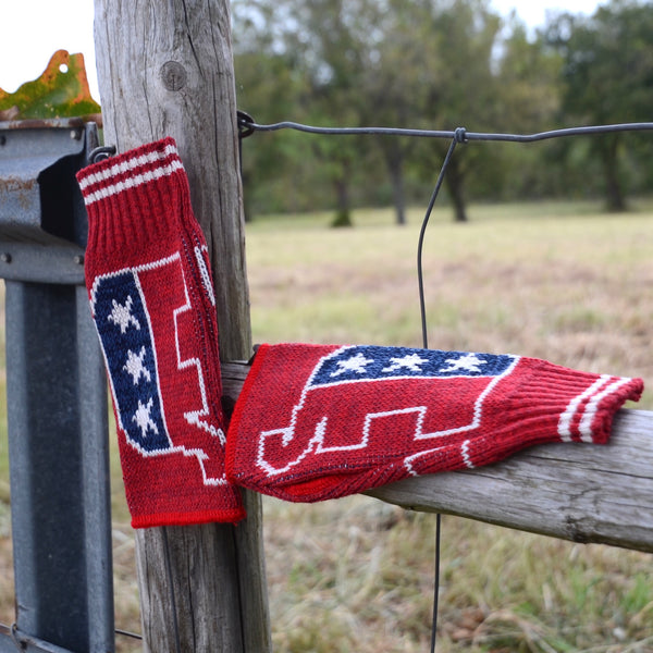 Republican Fingerless Mittens