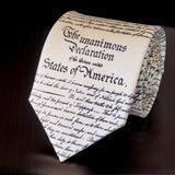 Declaration of Independence Ivory Silk Tie