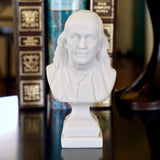 Benjamin Franklin 6-inch White Bust