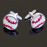 Stitched Baseball Cuff Links