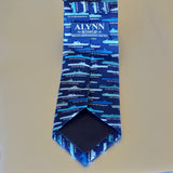 Blue US Aircraft Carriers Silk Tie
