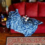 Navy Camo Blanket