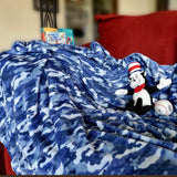 Navy Camo Blanket