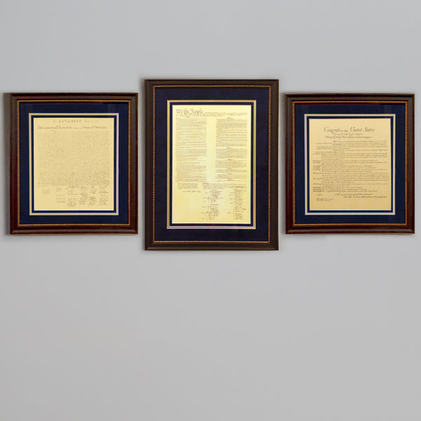 Premium Framed Charters of Freedom Bundle Black