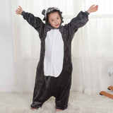 Kids Hooded Onesie: Wolf