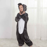 Kids Hooded Onesie: Wolf