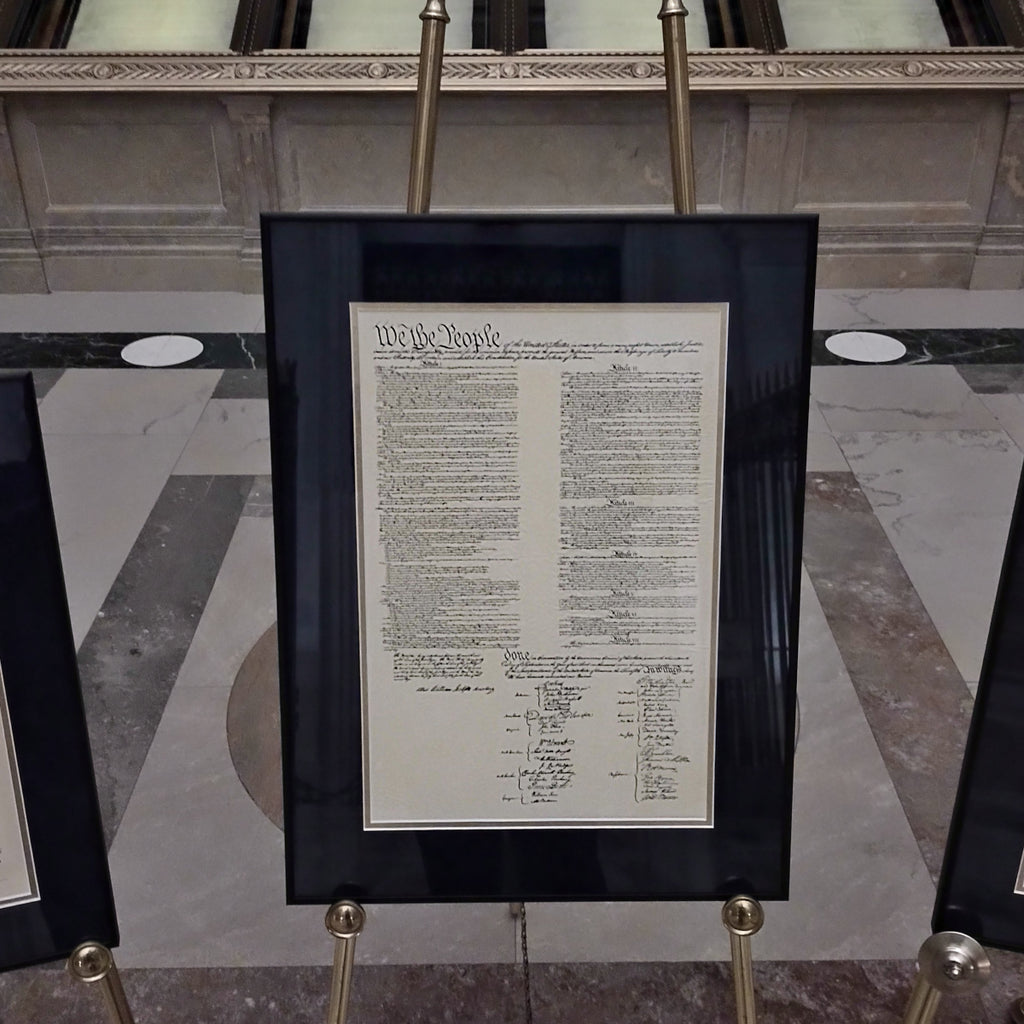 U.S. Constitution in Classic Finish Metal Frame
