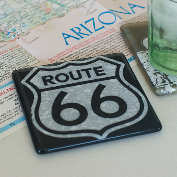 Route 66 Glass Coaster