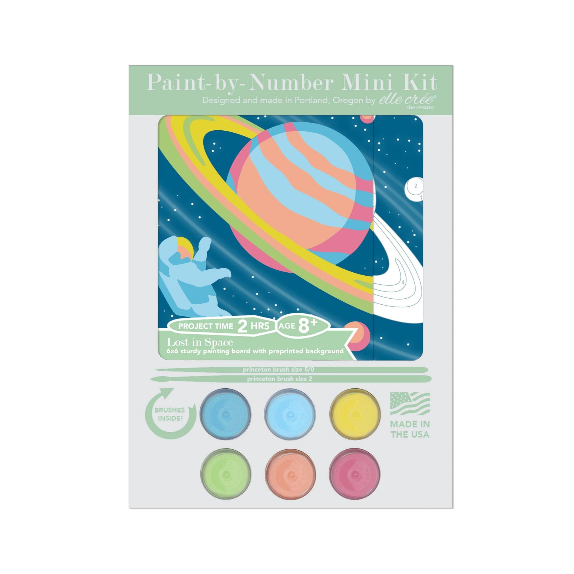 Kids Mini Lost in Space Paint-By-Number Kit