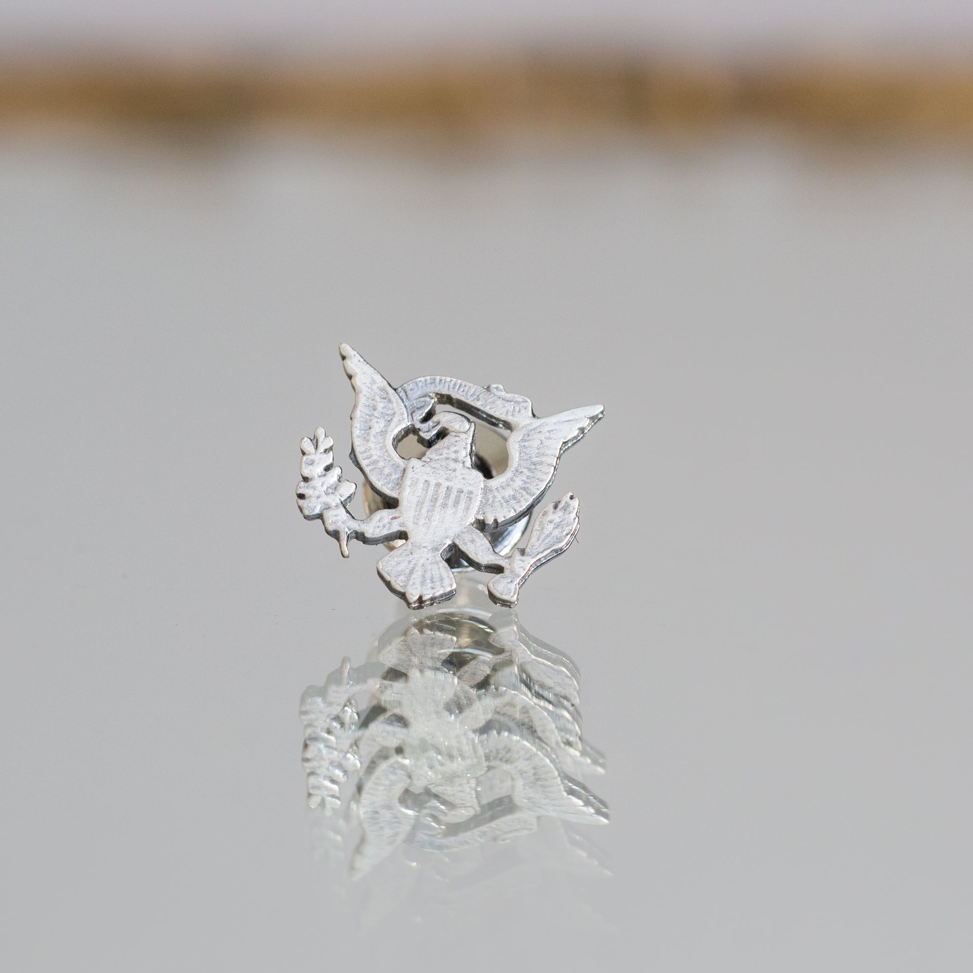 Coat of Arms Silver Lapel Pin