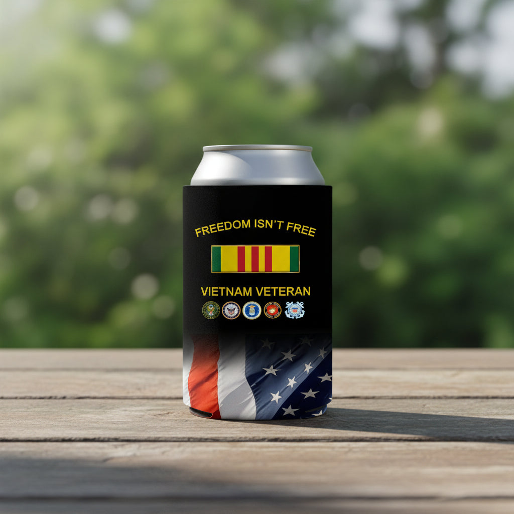 Freedom Isn't Free Vietnam Veteran Coozie