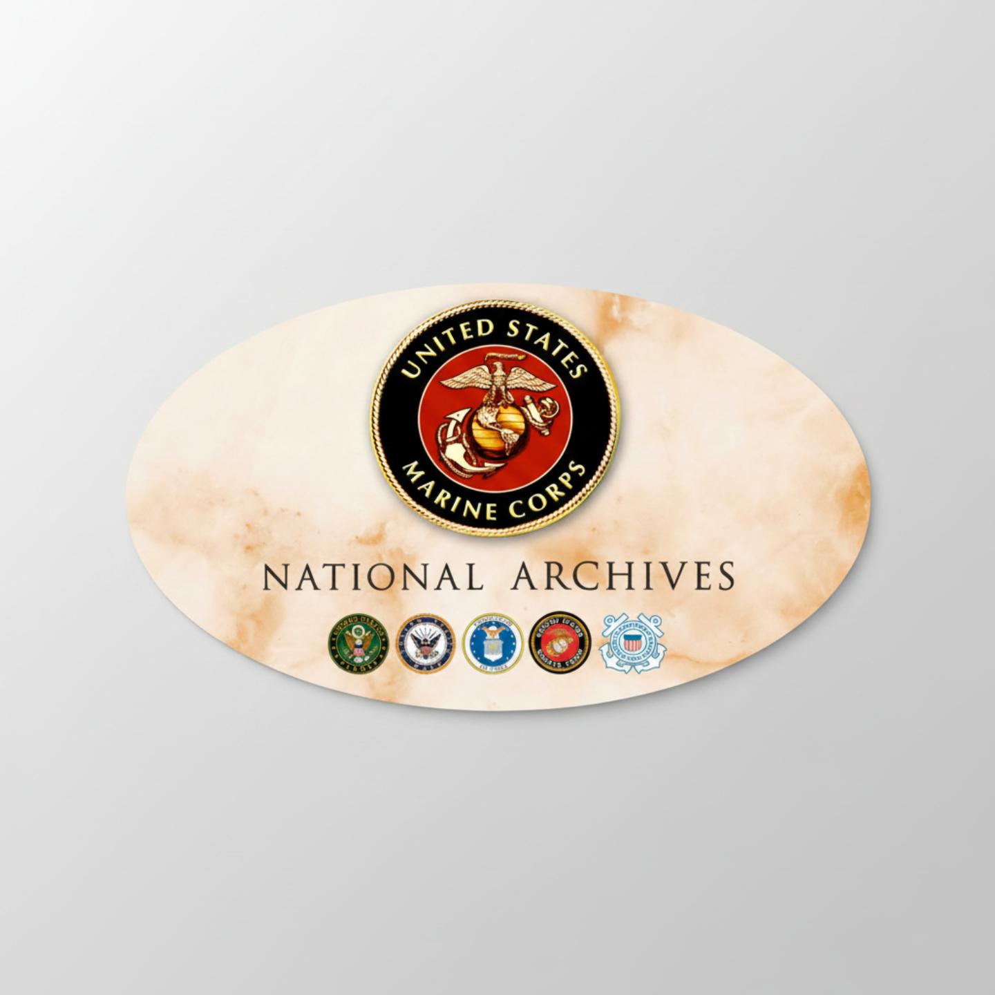 Marine Corps Oval Sticker