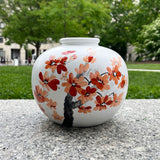 Round Cherry Blossom Vase
