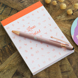 We the People Rose Gold Colored Pen with Stylus