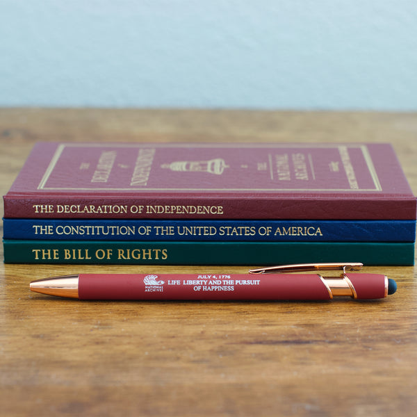 July 4, 1776 Red Pen with Stylus
