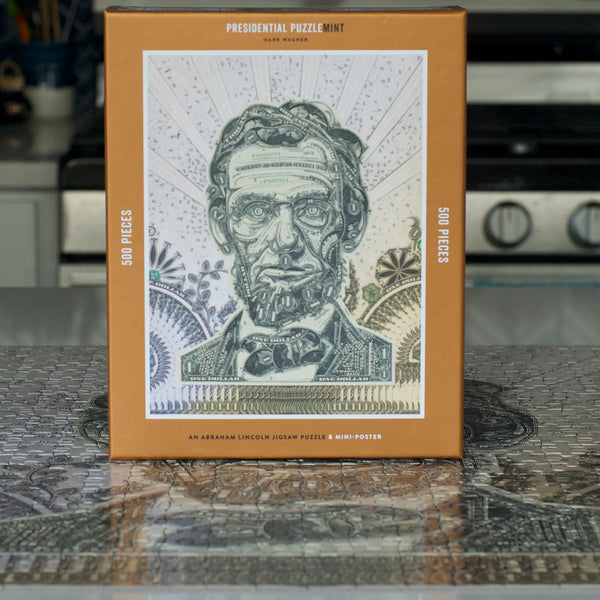 Presidential PuzzleMint: An Abraham Lincoln Jigsaw Puzzle and Mini-Poster