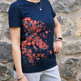 Cherry Blossom T-Shirt Navy Blue