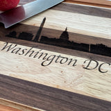 Washington, D.C. Skyline Wooden Cutting Board