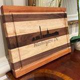 Washington, D.C. Skyline Wooden Cutting Board