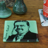 Theodore Roosevelt Fused Glass Coaster