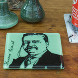 Theodore Roosevelt Fused Glass Coaster