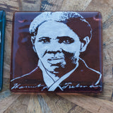 Harriet Tubman Fused Glass Coaster