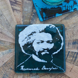 Frederick Douglass Fused Glass Coaster