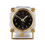 Altimeter Silver Table Clock