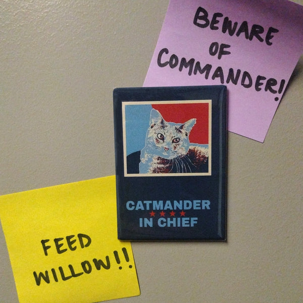 Catmander in Chief Magnet