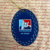 Catmander in Chief Ornament
