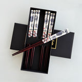 Wooden Cherry Blossom Chopstick Set