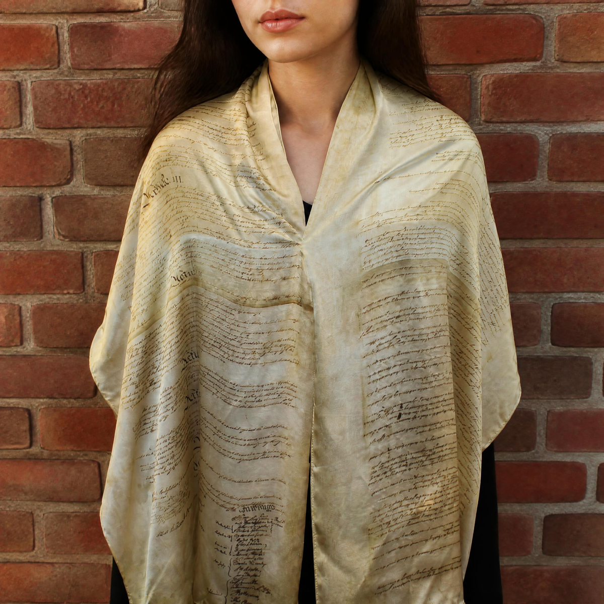 Constitution Charmeuse Silk Scarf