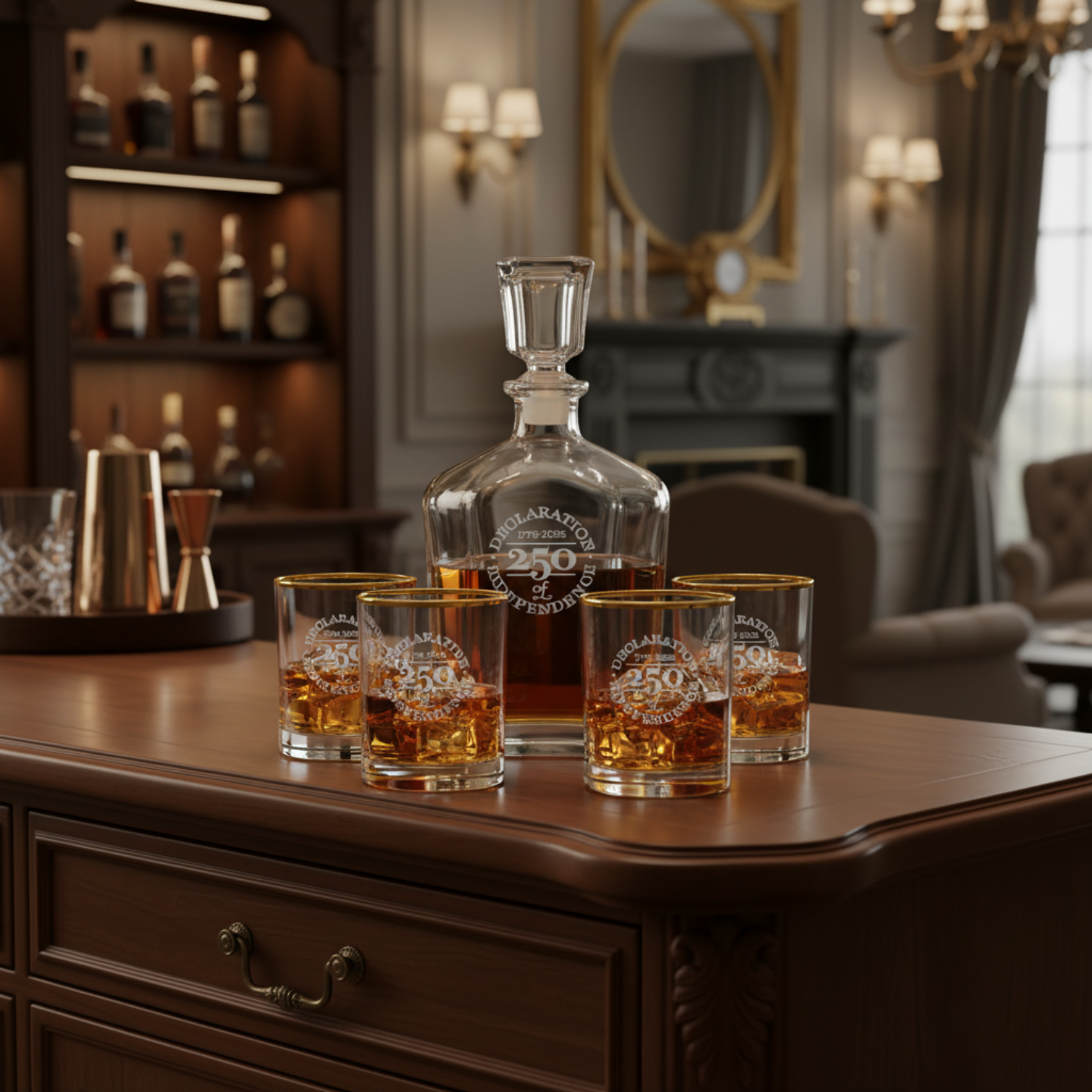 250th Anniversary Edition Declaration of Independence Decanter Set